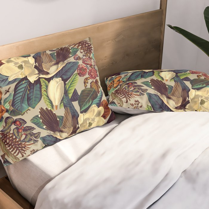 FLORAL AND BIRDS XXI-II Pillow Sham Gallery Image 2