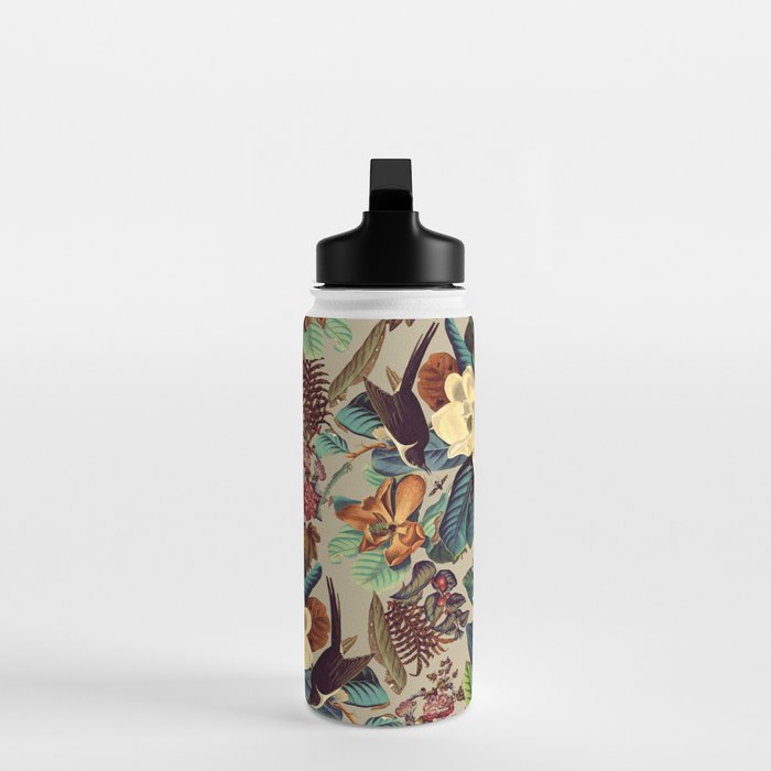 FLORAL AND BIRDS XXI-II Water Bottle Gallery Image 3