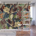 FLORAL AND BIRDS XXI-II Wall Mural Gallery Image 1