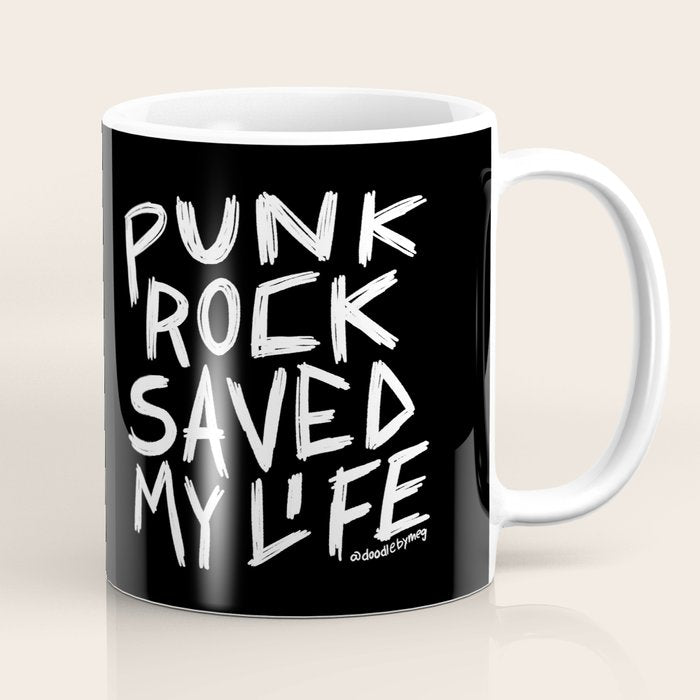 Punk Rock Saved My Life Coffee Mug Gallery Image 1