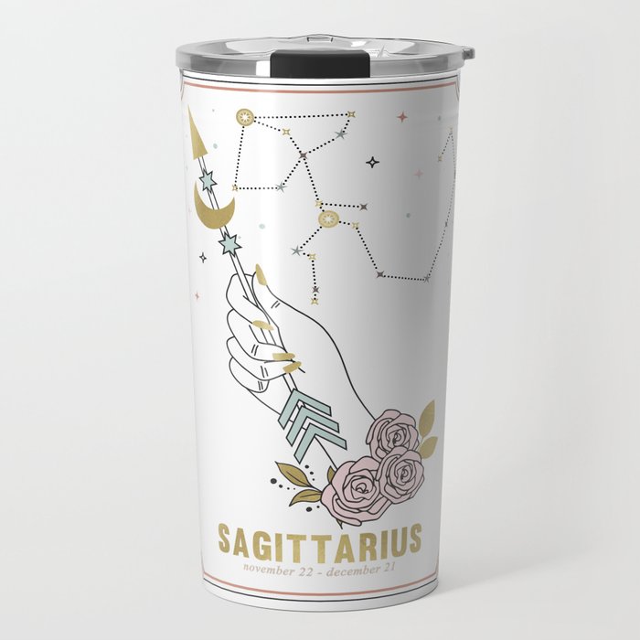 Sagittarius Zodiac Series Travel Mug Gallery Image 1