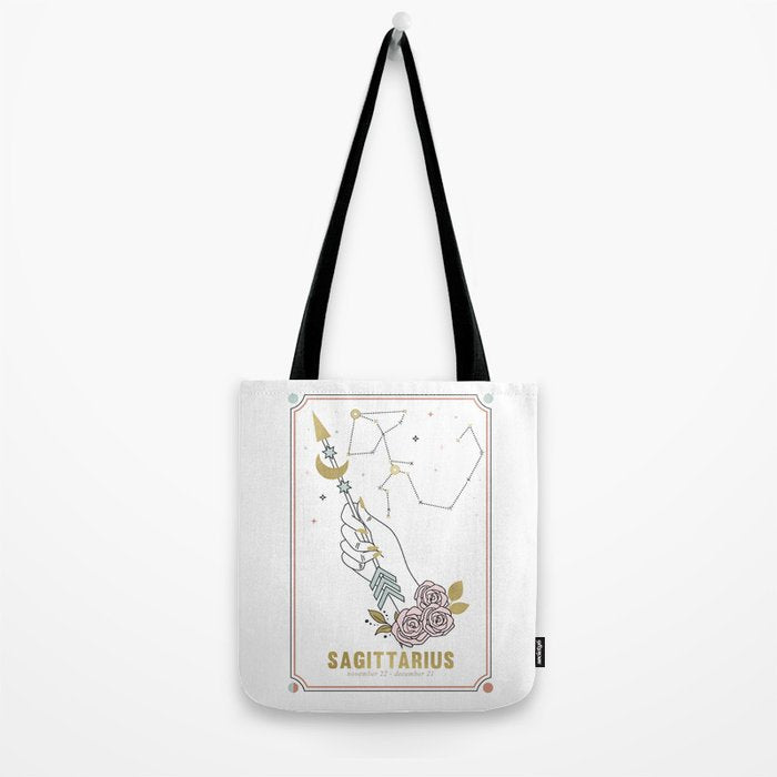 Sagittarius Zodiac Series Tote Bag Gallery Image 2
