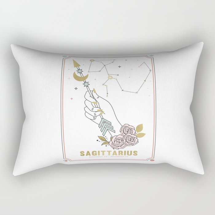 Sagittarius Zodiac Series Rectangular Pillow Gallery Image 1