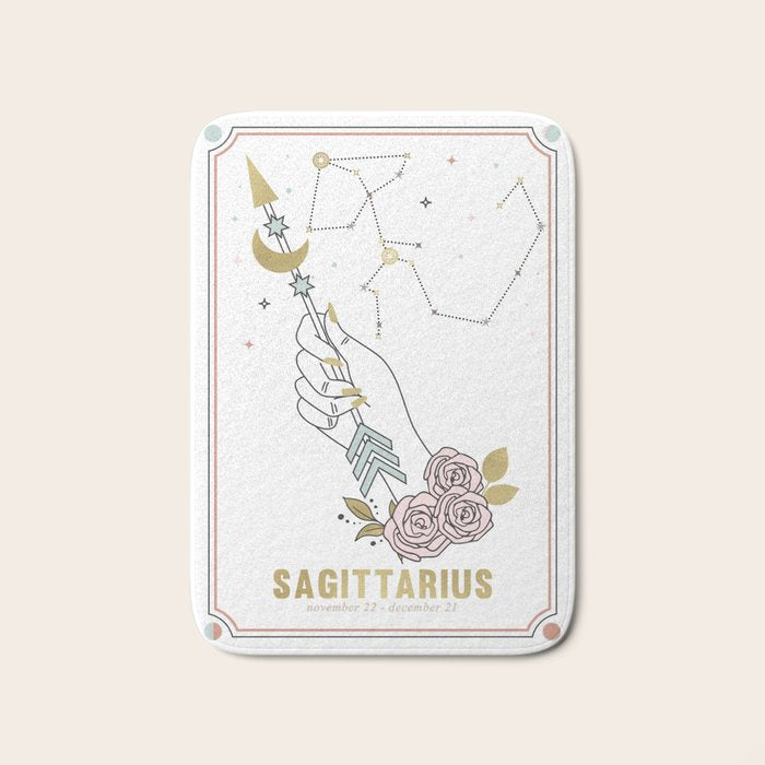 Sagittarius Zodiac Series Bath Mat Gallery Image 1