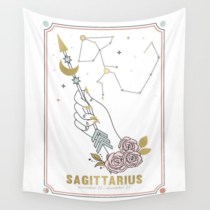 Sagittarius Zodiac Series Wall Tapestry Gallery Image 4