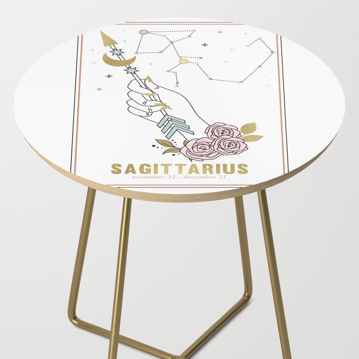 Sagittarius Zodiac Series Side Table Gallery Image 2