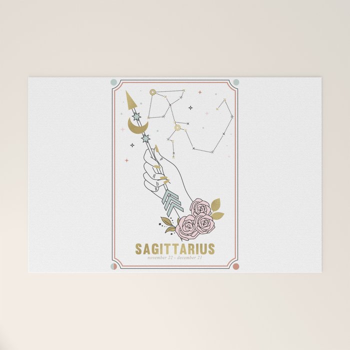 Sagittarius Zodiac Series Welcome Mat Gallery Image 1