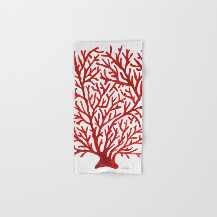 Red Coral Bath Towel Gallery Image 1