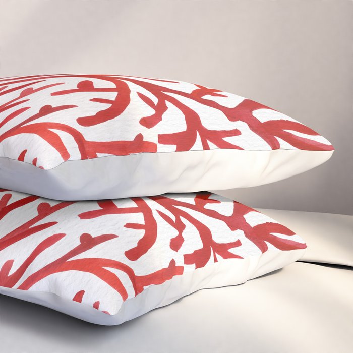 Red Coral Pillow Sham Gallery Image 3