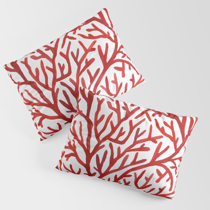 Red Coral Pillow Sham Gallery Image 1