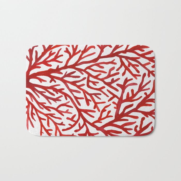 Red Coral Bath Mat Gallery Image 1