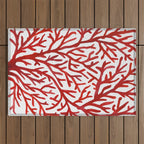 Red Coral Outdoor Rug Gallery Image 1