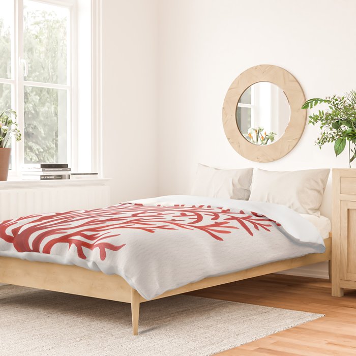 Red Coral Duvet Cover Gallery Image 2