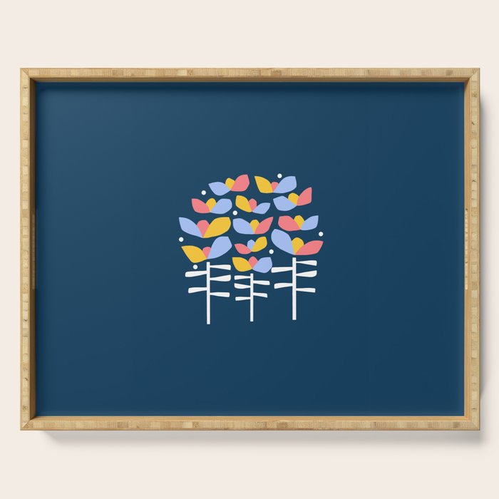 Florals Looking Up Serving Tray Gallery Image 1