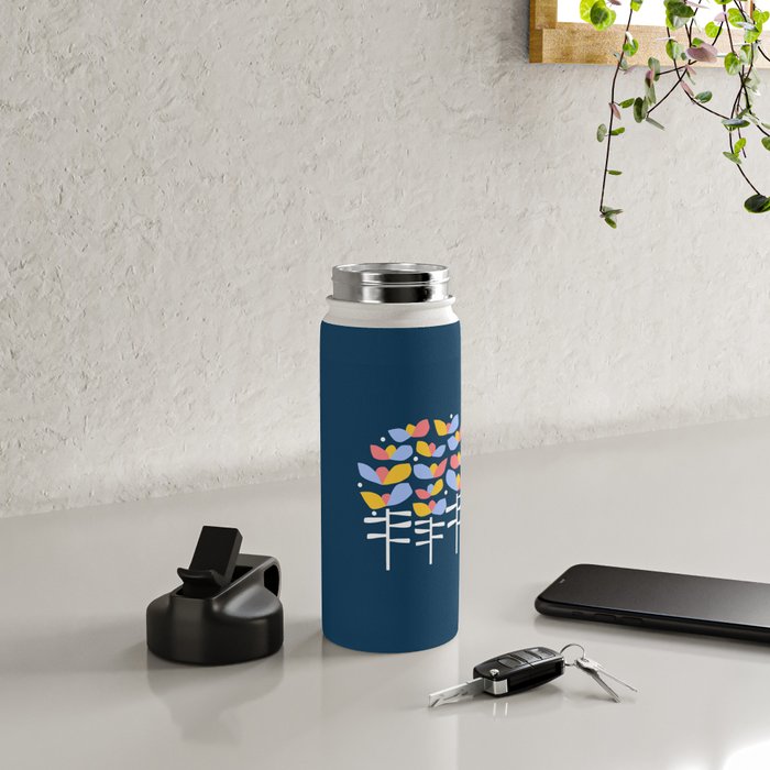 Florals Looking Up Water Bottle Gallery Image 4
