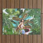 Plants are my real friends Outdoor Rug Gallery Image 1