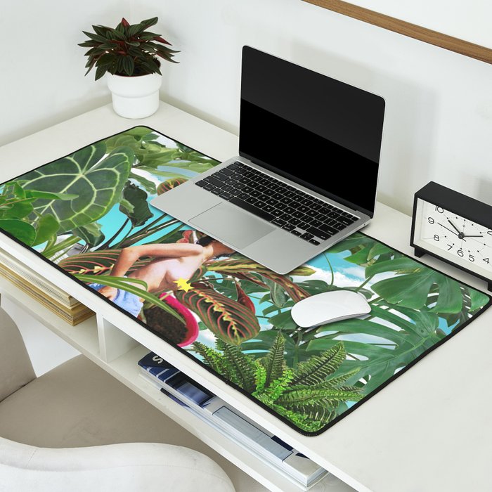 Plants are my real friends Desk Mat Gallery Image 2