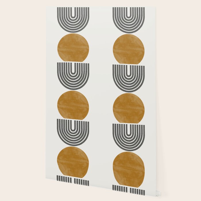 Mid Century Sun Rainbow Wallpaper Gallery Image 2