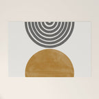 Mid Century Sun Rainbow Welcome Mat Gallery Image 1