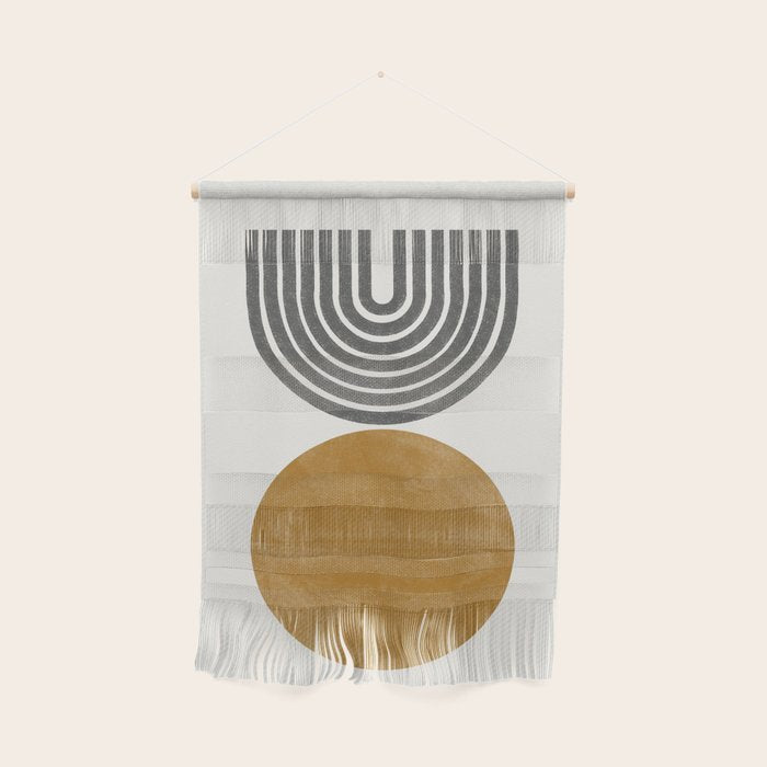 Mid Century Sun Rainbow Wall Hanging Gallery Image 1