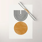 Mid Century Sun Rainbow Wrapping Paper Gallery Image 1