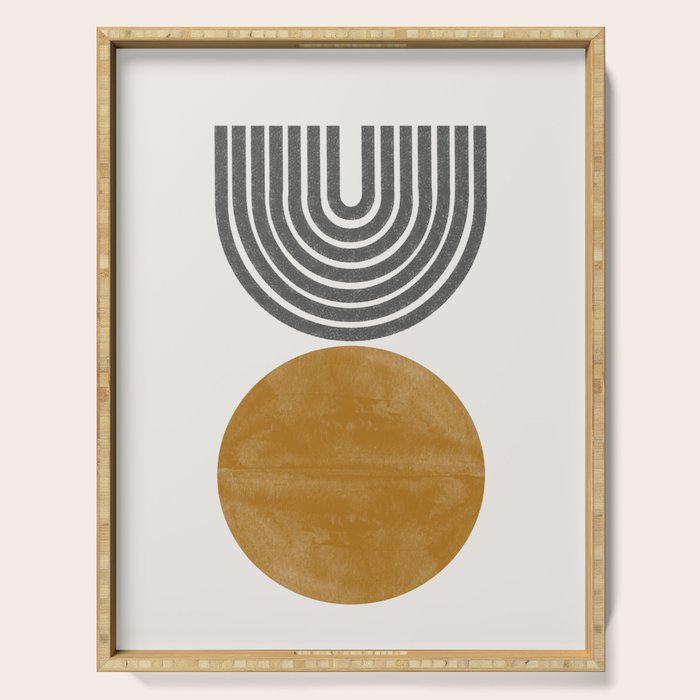 Mid Century Sun Rainbow Serving Tray Gallery Image 1