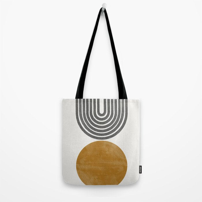 Mid Century Sun Rainbow Tote Bag Gallery Image 2
