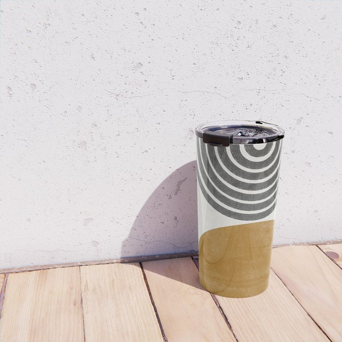 Mid Century Sun Rainbow Travel Mug Gallery Image 4