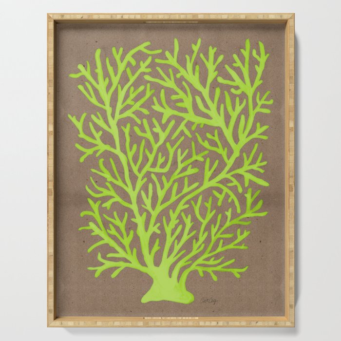 Neon Coral Serving Tray Gallery Image 1