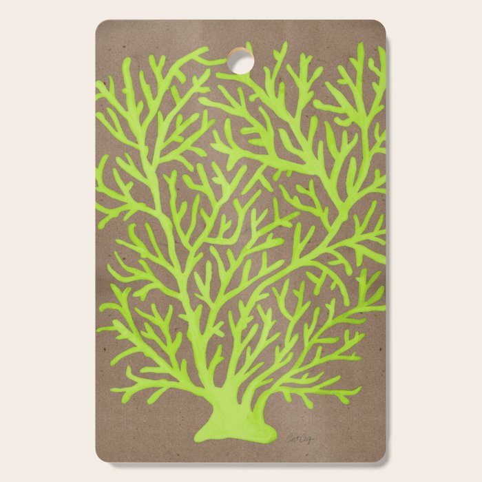 Neon Coral Cutting Board Gallery Image 1