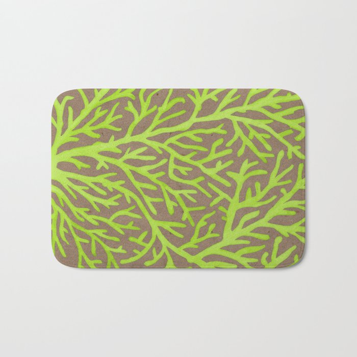 Neon Coral Bath Mat Gallery Image 1