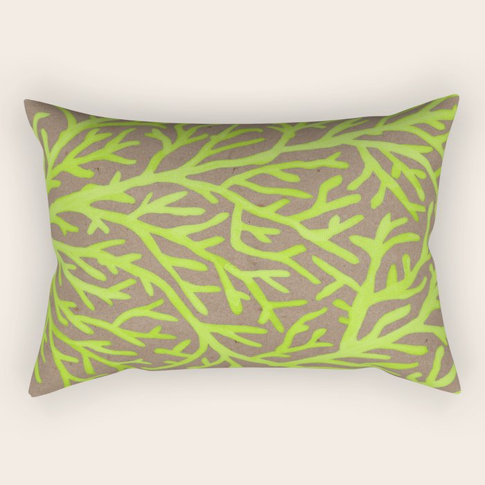 Neon Coral Rectangular Pillow Gallery Image 2