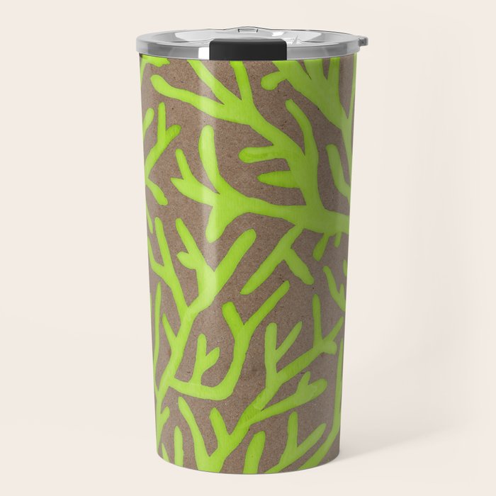 Neon Coral Travel Mug Gallery Image 1