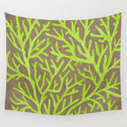 Neon Coral Wall Tapestry Gallery Image 4