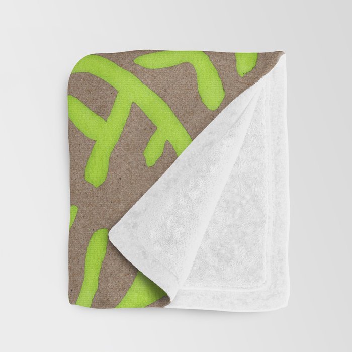 Neon Coral Throw Blanket Gallery Image 3