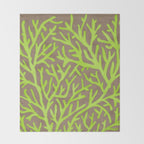 Neon Coral Throw Blanket Gallery Image 2