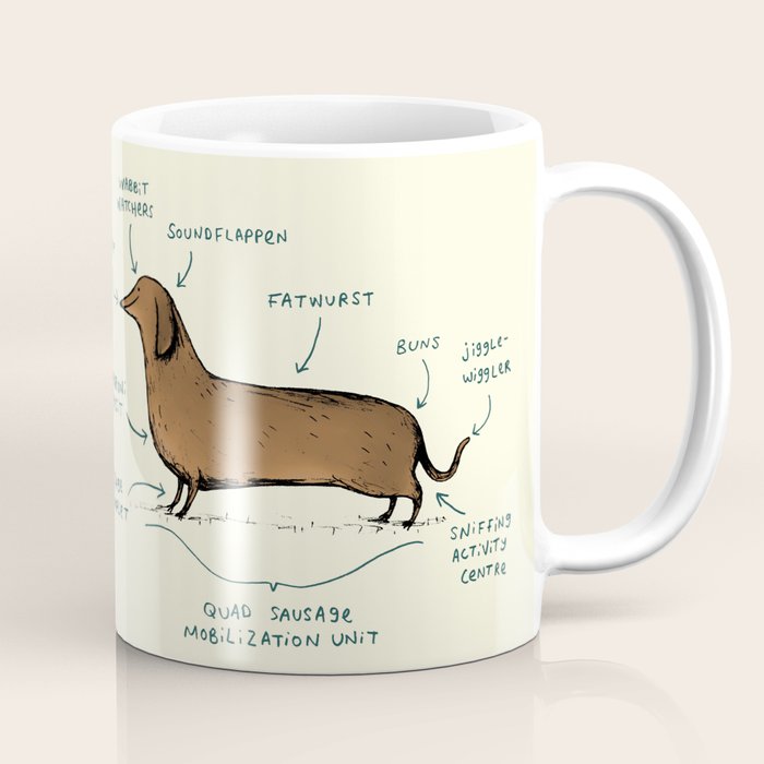 Anatomy of a Dachshund Coffee Mug Gallery Image 1
