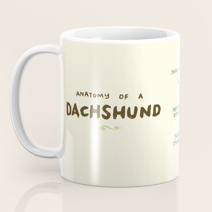Anatomy of a Dachshund Coffee Mug Gallery Image 3