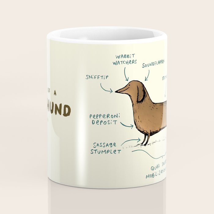 Anatomy of a Dachshund Coffee Mug Gallery Image 4