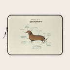 Anatomy of a Dachshund Laptop Sleeve Gallery Image 1