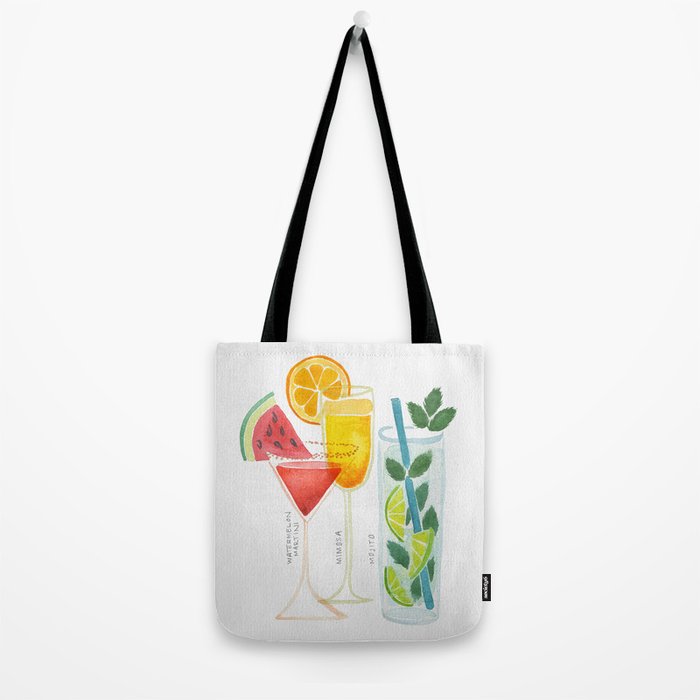 Summer Cocktail Trio Tote Bag Gallery Image 2