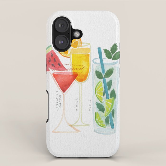 Summer Cocktail Trio iPhone Case Gallery Image 1
