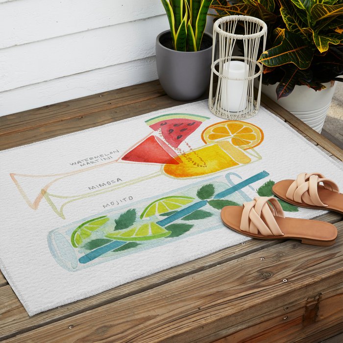 Summer Cocktail Trio Outdoor Rug Gallery Image 2