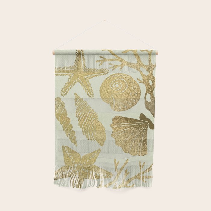 Gold Seashells Wall Hanging Gallery Image 1