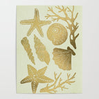 Gold Seashells Poster Gallery Image 4