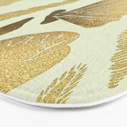 Gold Seashells Bath Mat Gallery Image 3