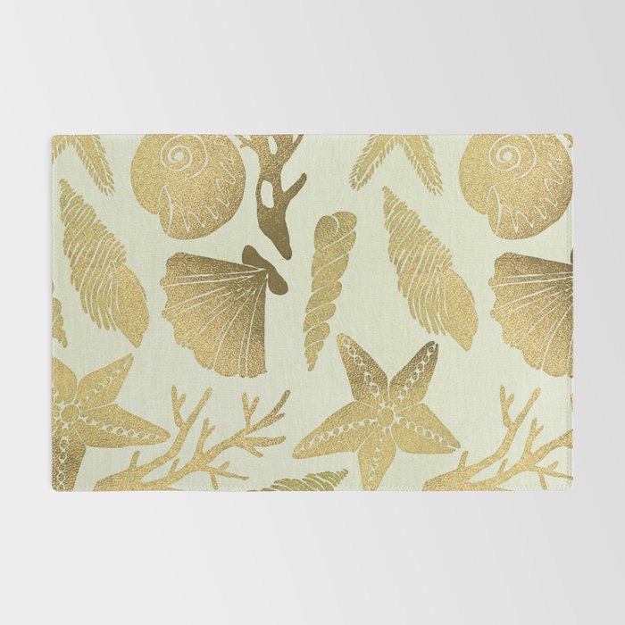 Gold Seashells Rug Gallery Image 2
