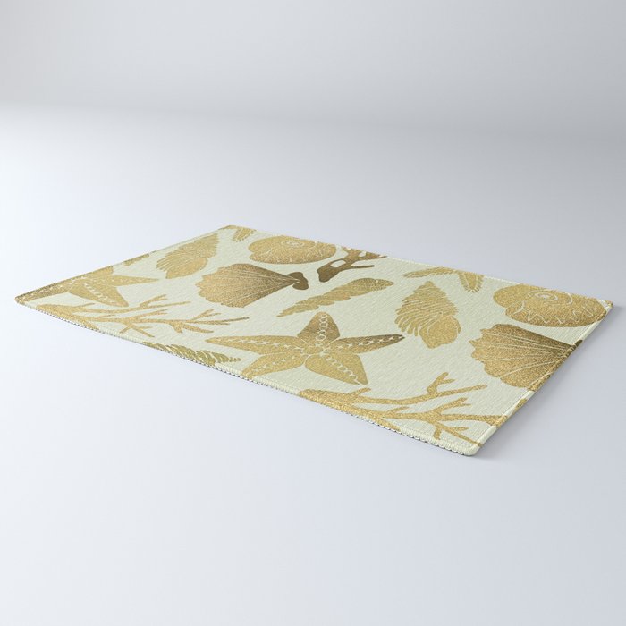 Gold Seashells Rug Gallery Image 3