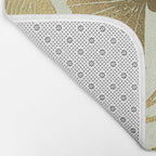 Gold Seashells Bath Mat Gallery Image 2