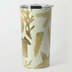 Gold Seashells Travel Mug Gallery Image 1
